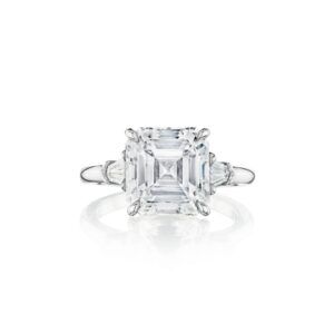 Asscher-Cut Diamond Engagement Ring