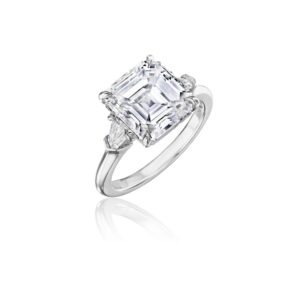 Asscher-Cut Diamond Engagement Ring