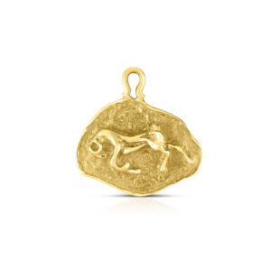 Vintage Brutalist "Aries" Zodiac Charm